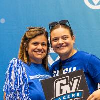 mom & daughter family laker photo booth